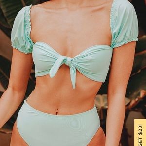 Lulus Total vibe in blush  pink bikini set Small